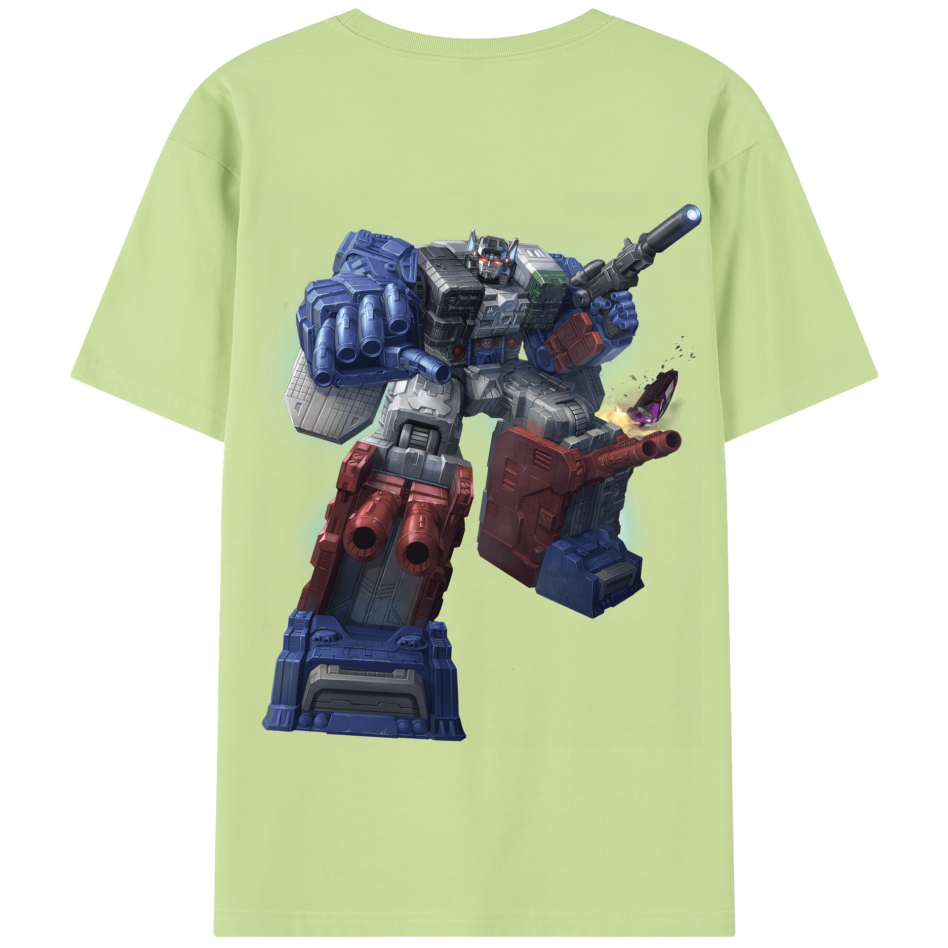 （画像用） Transformers トランスフォーマー 綿100％半袖Tシャツ（背面プリント）